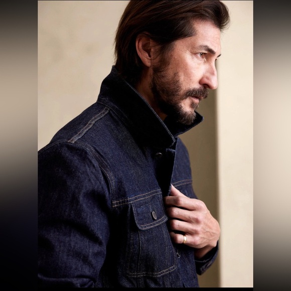 Banana Republic Men's Dark Blue Denim Jacket NWT 175.00 - Picture 2 of 6